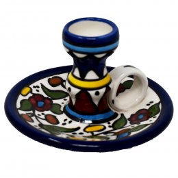 Ceramic Floral Candle Holder
