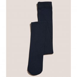White Stuff Patty Plain Organic Tights - Dark Navy