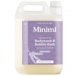 Miniml Body Wash & Bubble Bath Refill - Calming Lavender - 5L