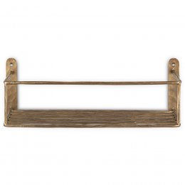 Olani Bathroom Shelf - Antique Brass