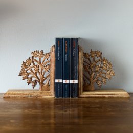 Mango Wood Tree of Life Bookends