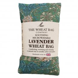 Handmade Cotton Lavender Filled Wheat Bag - William Morris Honeysuckle Seaspray