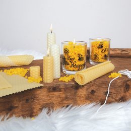 Natural Beeswax Candle Kit