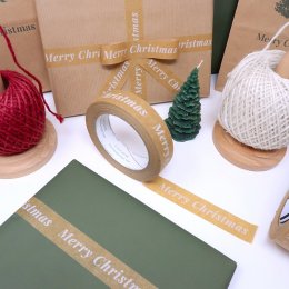 Merry Christmas Paper Tape - 50m