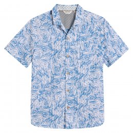 White Stuff Hayle Organic Short Sleeve Leaf Print Shirt