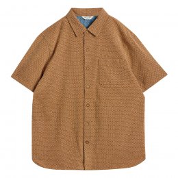White Stuff Tile Stitch Organic Short Sleeve Shirt