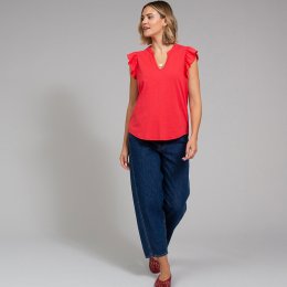 Kite Bramblecombe Slub Jersey Top Poppy