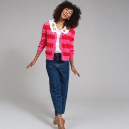 Kite Crendell Embroidered Collar Poplin Blouse
