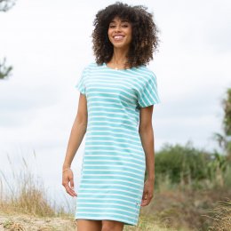 Kite Alum Jersey Dress Lagoon Stripe