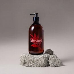 Miniml Reusable Amber Glass Bottle with Pump - 500ml