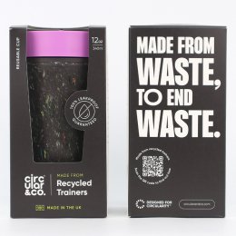 Circular & Co Recycled Trainer Reusable Coffee Cup - Ultraviolet - 12oz