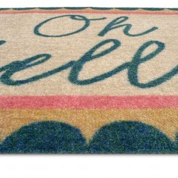My Mat Washable Nylon Patterned Doormat - Oh Hello - 50 x 75cm