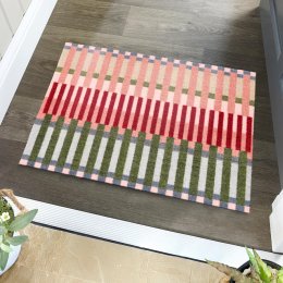 My Mat Washable Nylon Patterned Doormat - Colour Block Weave - 50 x 75cm