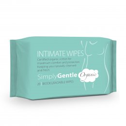 Simply Gentle Organic Intimate Wipes - 20 Wipes