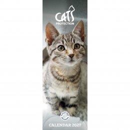 Cats Protection 2027 Slim Wall Calendar