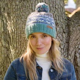 Iona Roll Back Beanie - Aqua
