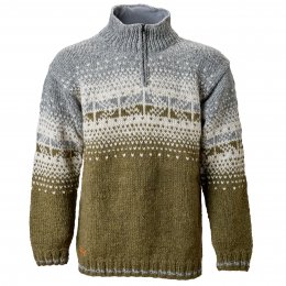 Mens Loch Ness Half Zip - Moss