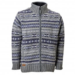 Mens Portree Zip Jacket - Grey Blue
