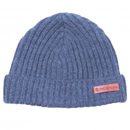 Merino Fisherman Beanie - Dusty Blue