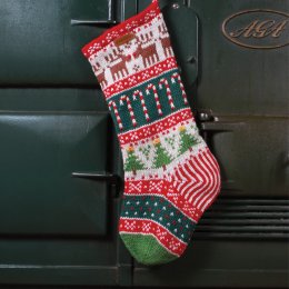 Candy Cane Christmas Stocking