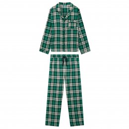Komodo Mens Jim Jam Pyjama Set - Green