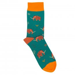 Doris & Dude Green Mammoth Bamboo Socks - UK 7-11