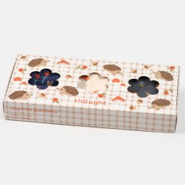 Thought Wild Animals Gathering Bamboo Socks Gift Box - UK 4-7 - 3 Pairs