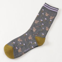 Thought Nut & Nest Squirrel Bamboo Socks Gift Box - Dark Grey - UK 4-7