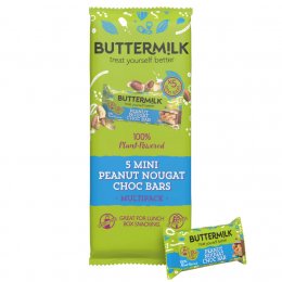 Buttermilk Mini Peanut Nougat Choc Bars - 5 x 25g