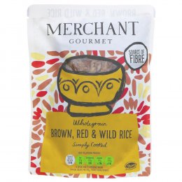 Merchant Gourmet Wholegrain Brown, Red & Wild Rice - 250g