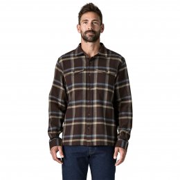 Patagonia Mens Fjord Flannel Shirt - Den Brown