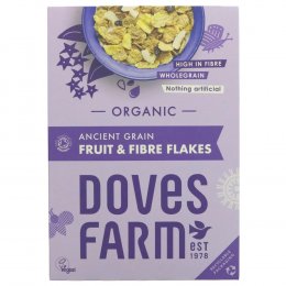 Doves Farm Fruit & Fibre Flakes - 375g