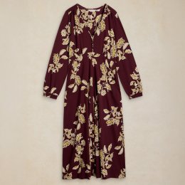 White Stuff Megan Organic Jersey Dress - Plum
