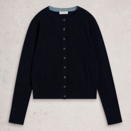 White Stuff Lois Organic Cardi - Dark Navy