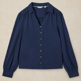 White Stuff Ronley Organic Shirt - Dark Navy