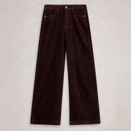 White Stuff Ayla Cord Wide Leg Trouser - Dark Brown