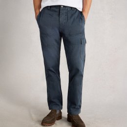 White Stuff Kemble Organic Cargo Trousers - Dark Navy