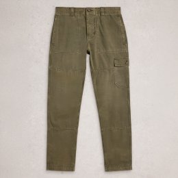 White Stuff Kemble Organic Cargo Trousers - Khaki Green
