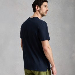 White Stuff Abersoch Tile Fish Graphic Tee - Navy