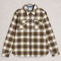 White Stuff Darwen Check Organic Shirt - Chartreuse