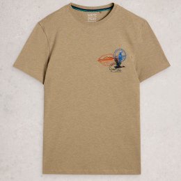 White Stuff Abersoch Embroidered Tee - Natural