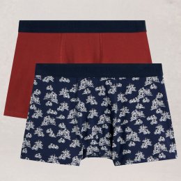 White Stuff Hove Organic Boxers - Navy - 2 Pairs