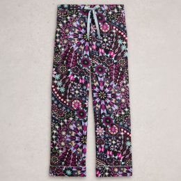 White Stuff Nina Organic PJ Bottoms - Black