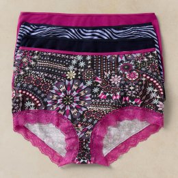White Stuff Organic Knicker Box Set - Navy