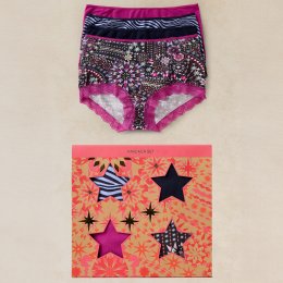 White Stuff Organic Knicker Box Set - Navy