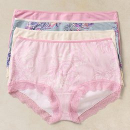 White Stuff Organic Knicker Box Set - Pink