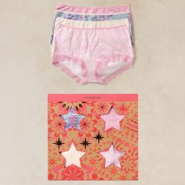 White Stuff Organic Knicker Box Set - Pink