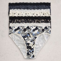 White Stuff Organic Knicker Box Set - Black