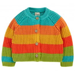Frugi Cuddly Highland Cardigan - Rainbow
