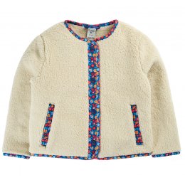 Frugi Juana Fleece Cord Jacket - Cream